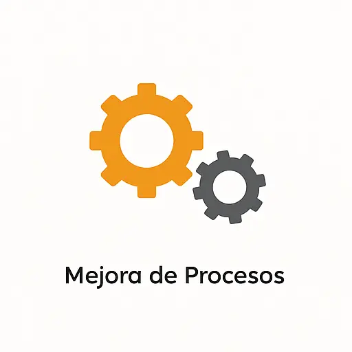 Ilustración de mejora de procesos empresariales con metodología Lean